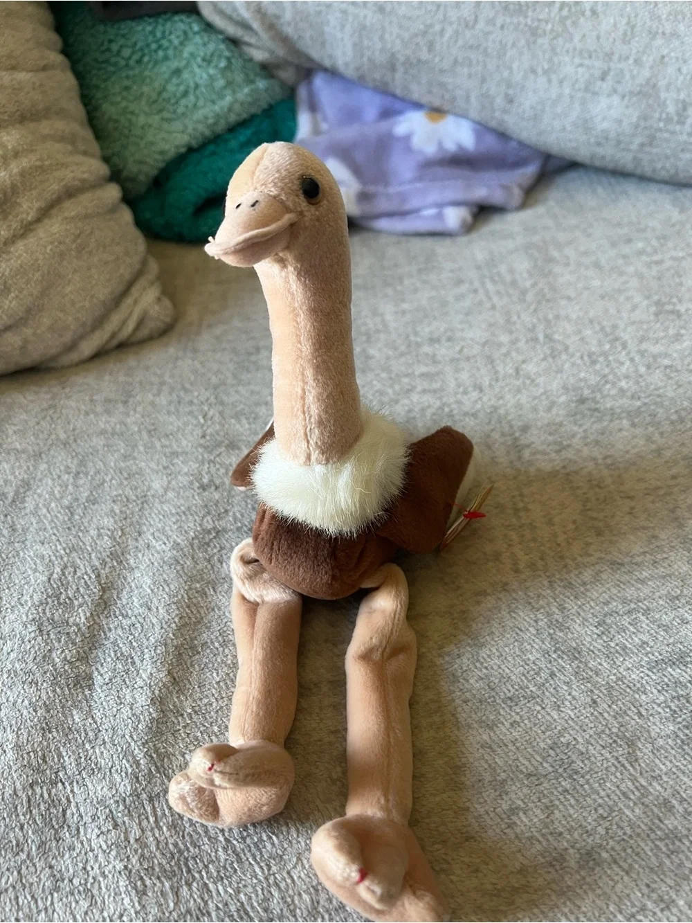 Ty Beanie Baby Stretch the Ostrich 1997 Vintage Plush